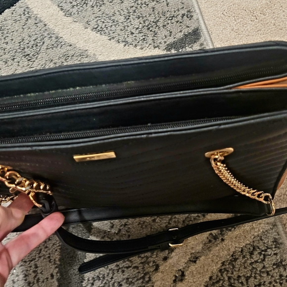 Aldo CALABEREL Black/brown Womens Satchel - Picture 3 of 11